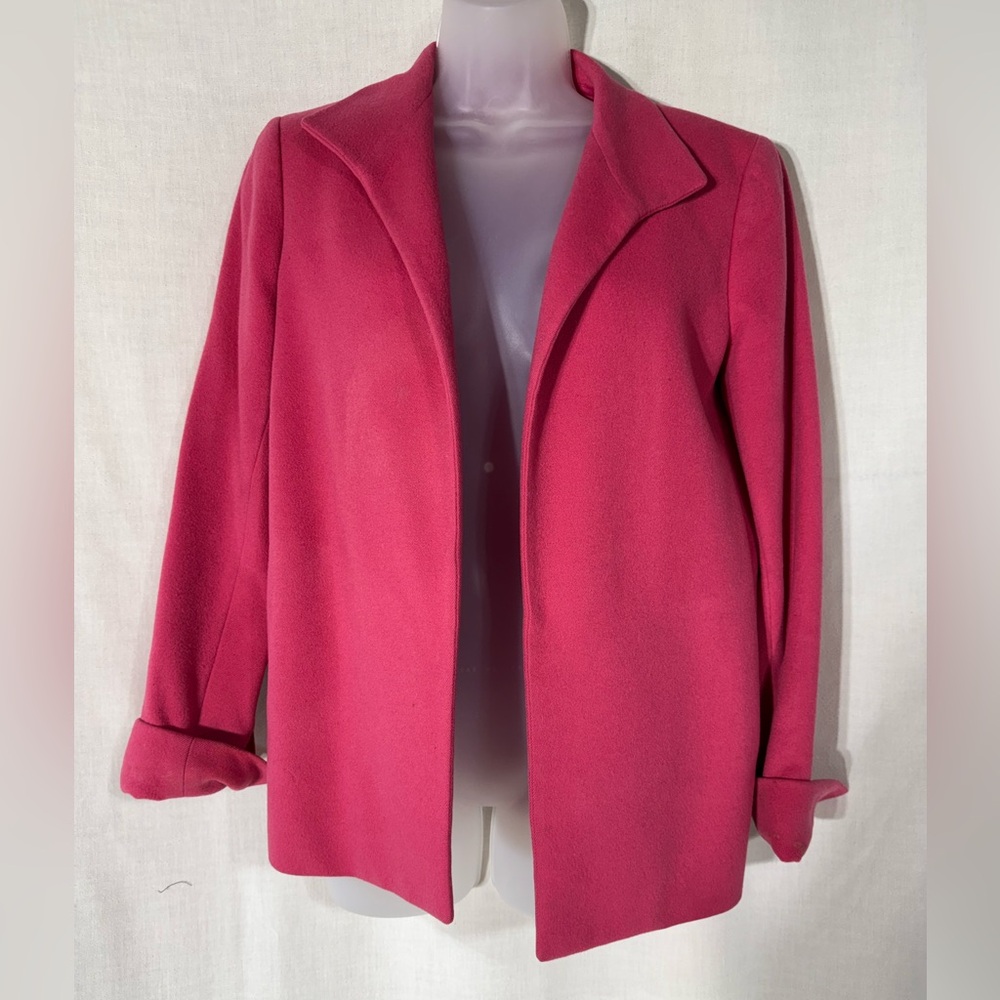 Barry Bricken 100% Wool Women's Pink Jacket Size 6